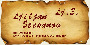 Ljiljan Stepanov vizit kartica